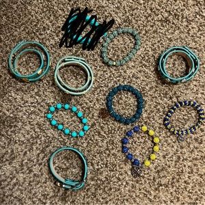 Rustic Cuff teal bracelets EUC Buy 1 or buy them all
